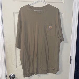 Carhartt Men's Tan Short Sleeve Pocket Tee